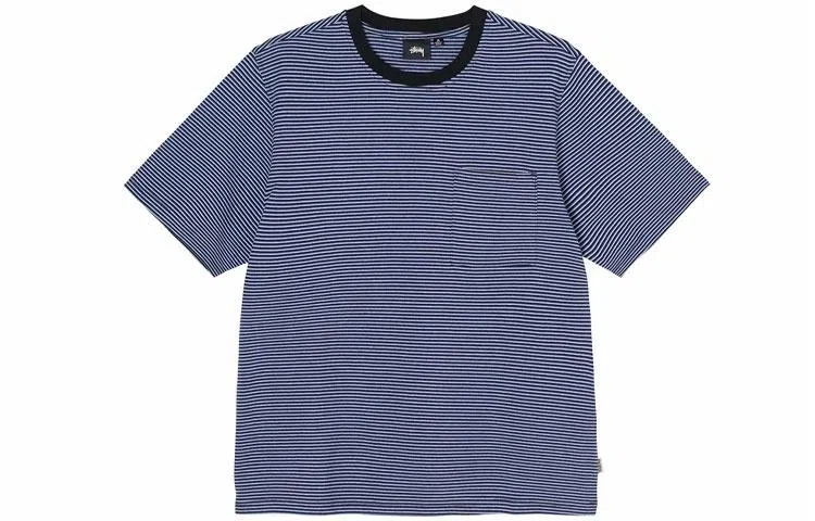 Stussy Striped Crewneck Tee