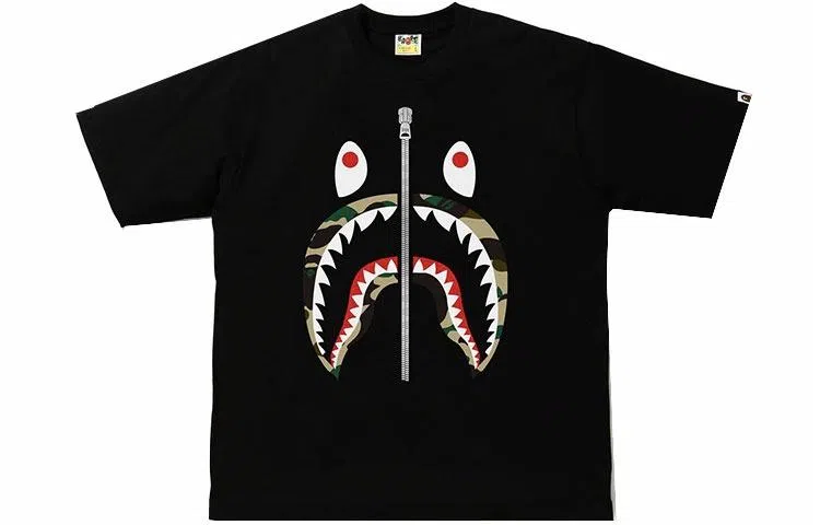 A BATHING APE BAPE Shark Camo T-Shirt