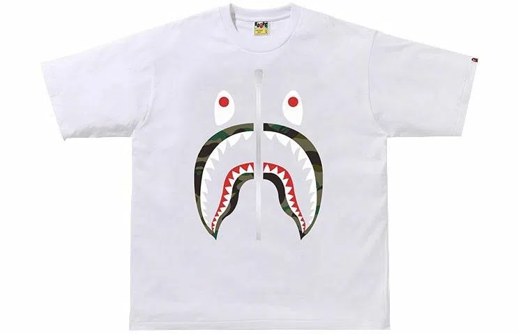 A BATHING APE BAPE Shark Camo T-Shirt