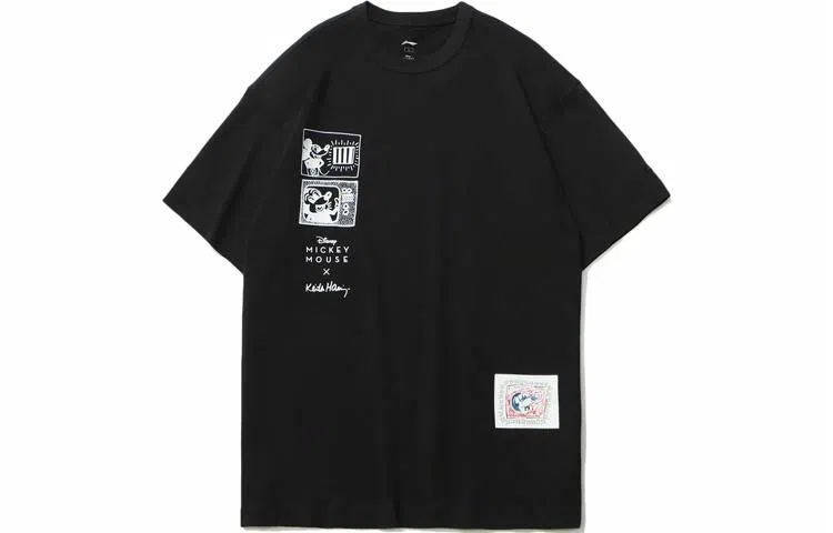 LiNing x Disney Mickey x Keith T-Shirt Black