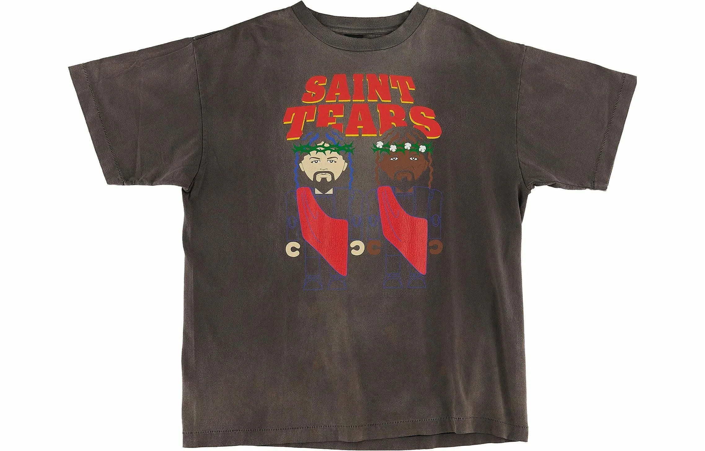 SAINT Mxxxxxx x Denim Tears SS22 Brown T-Shirt