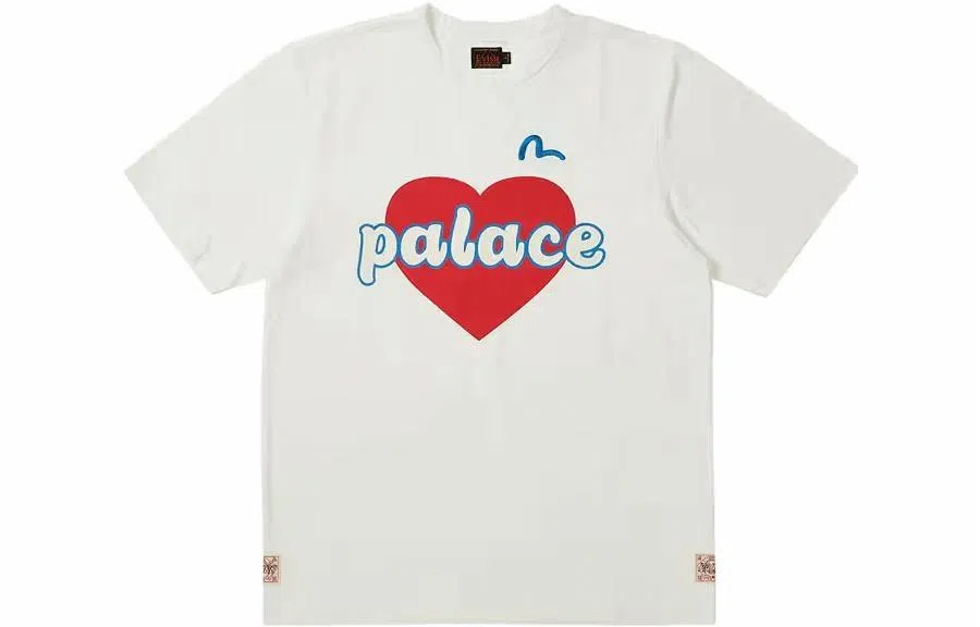PALACE x EVISU Heart T-Shirt White