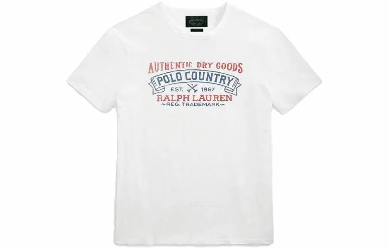 Polo Ralph Lauren SS23 Letter Print Tee White