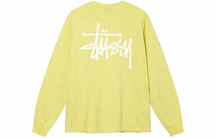 Stussy Classic Logo Crewneck Long Sleeve Tee
