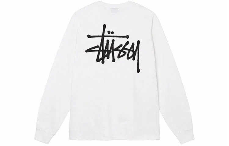 Stussy Classic Logo Crewneck Long Sleeve Tee