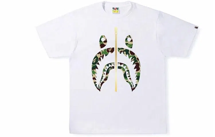 A BATHING APE Abc Camo Shark Tee