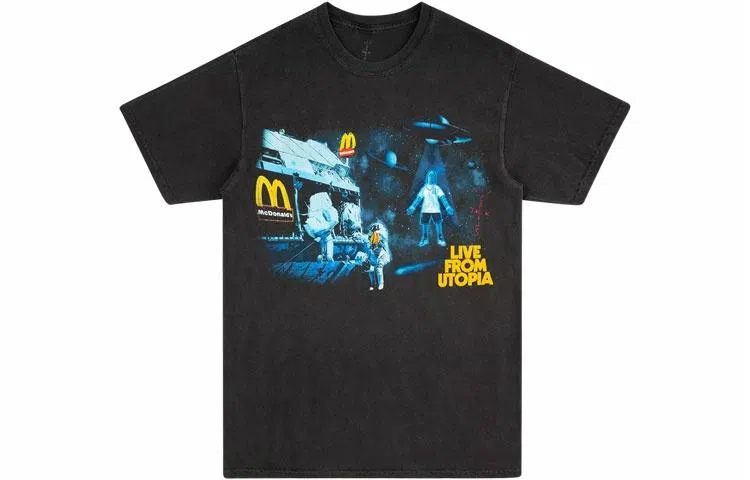 Travis Scott Cactus Jack x McDonald's T-Shirt Black