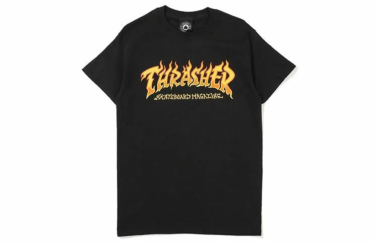 Thrasher Fire Logo S/S