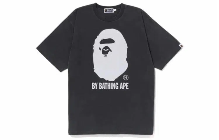 A BATHING APE Logo Print Crewneck T-Shirt