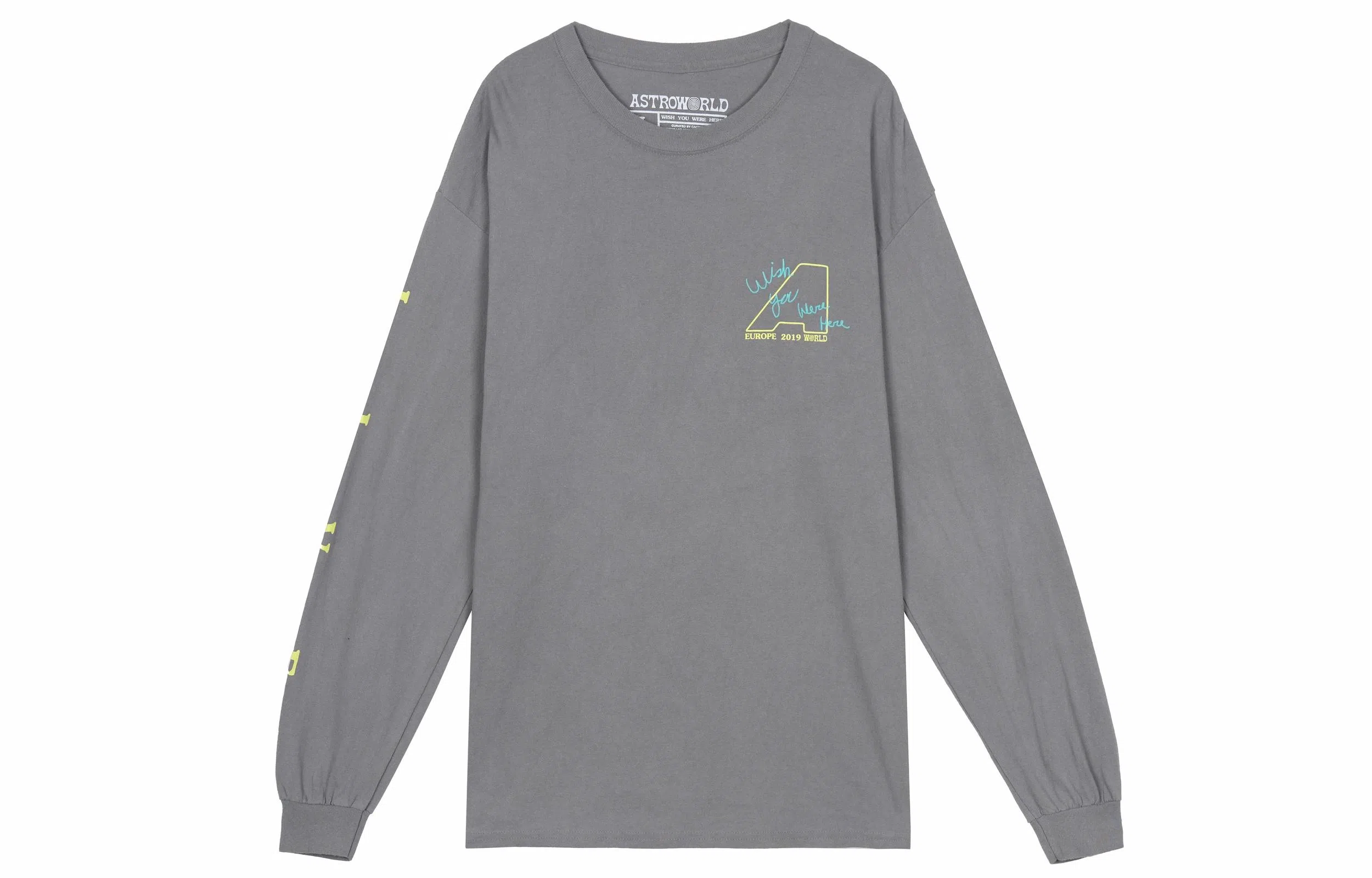 Travis Scott Cactus Jack Astroworld Long Sleeve Tee Grey