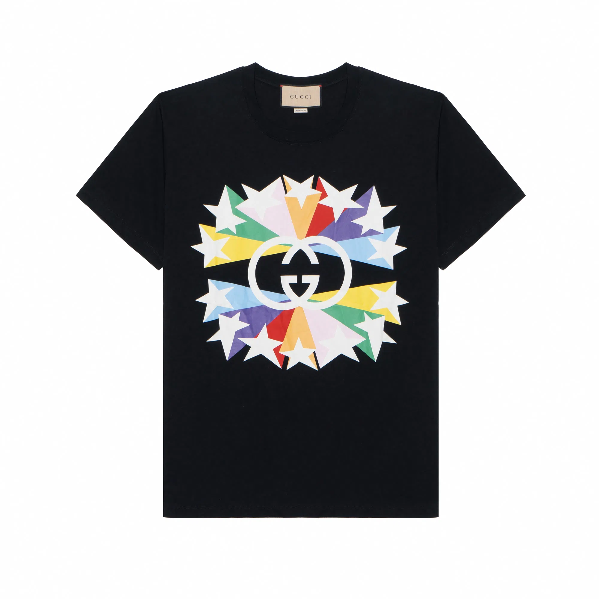 Gucci Interlocking G Star Logo T-Shirt Black