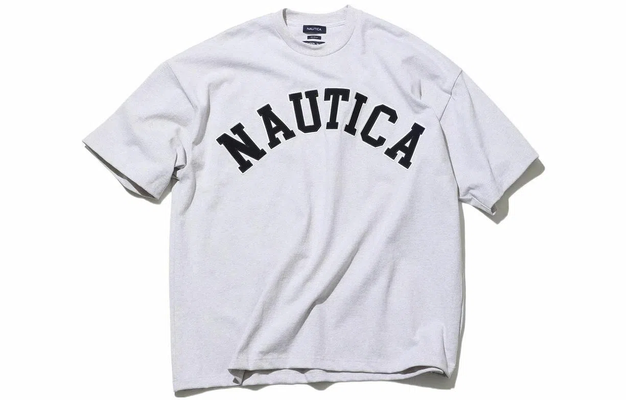 NAUTICA JAPAN Too Heavy Arch Logo SS Tee T