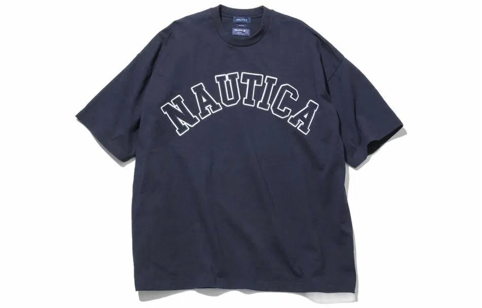 NAUTICA JAPAN Too Heavy Arch Logo SS Tee T