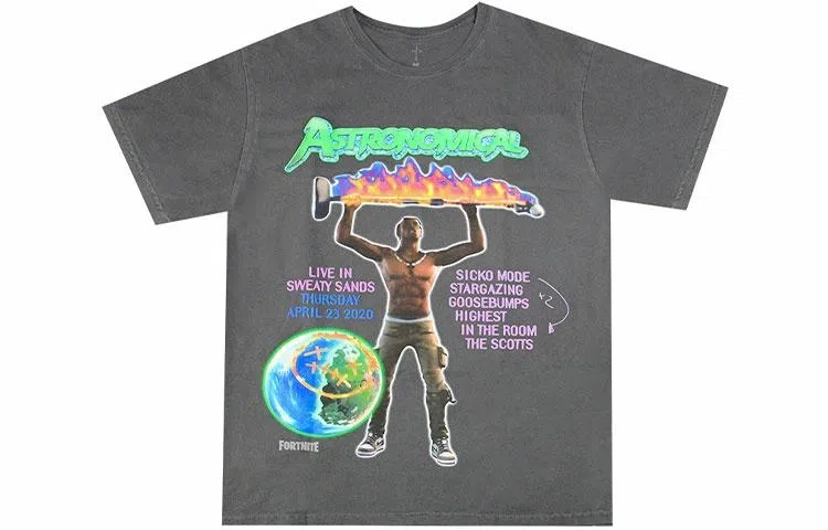 Travis Scott Cactus Jack Grey Tee