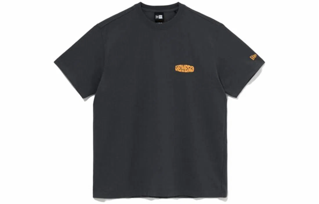 New Era Logo Print T-Shirt Black