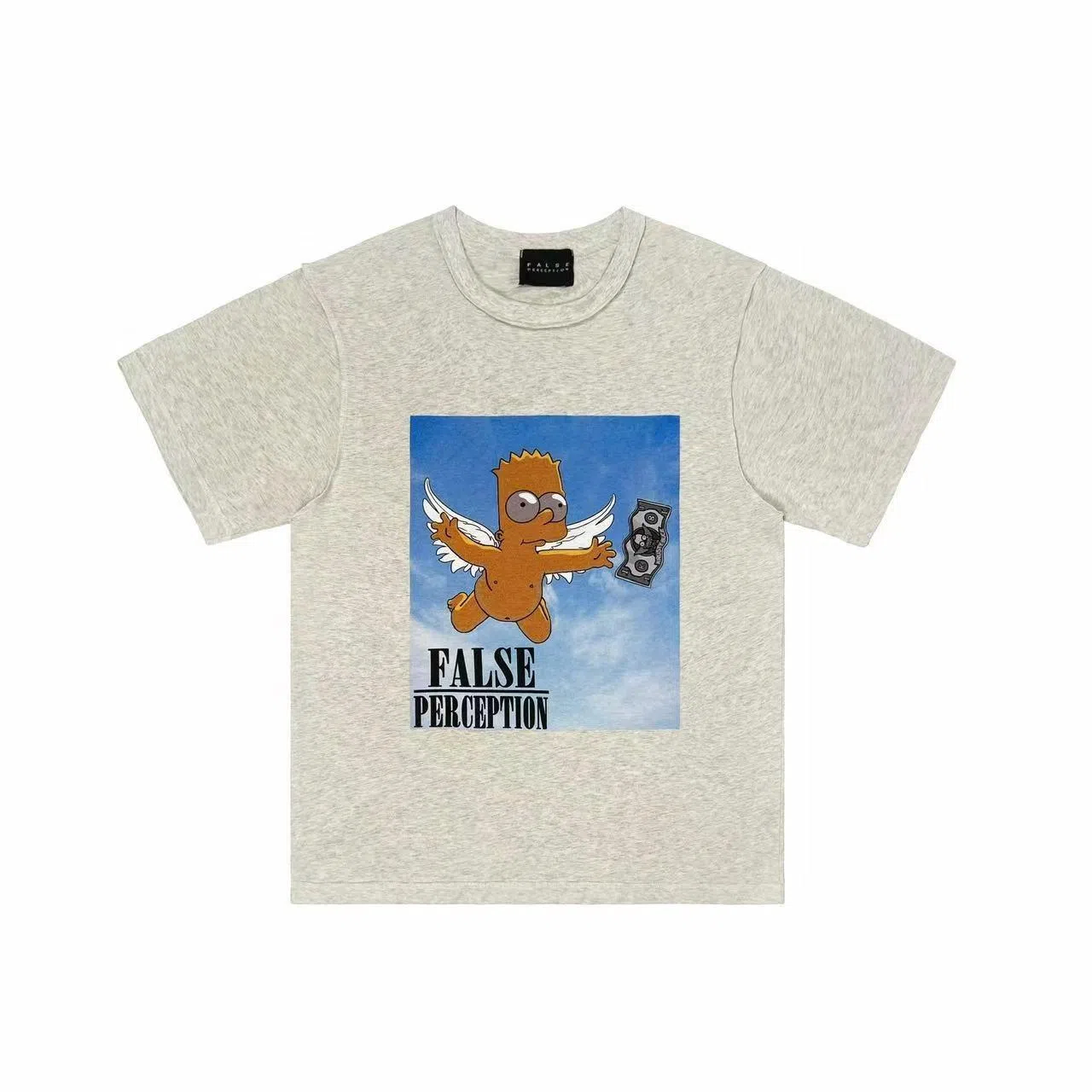 False Perception Angel Simpson Washed Distressed Tee