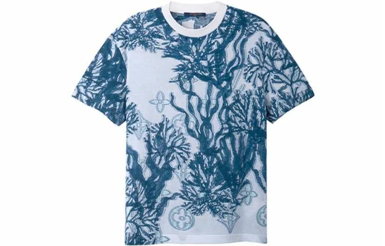 Louis Vuitton FW23 Jacquard T-Shirt Blue