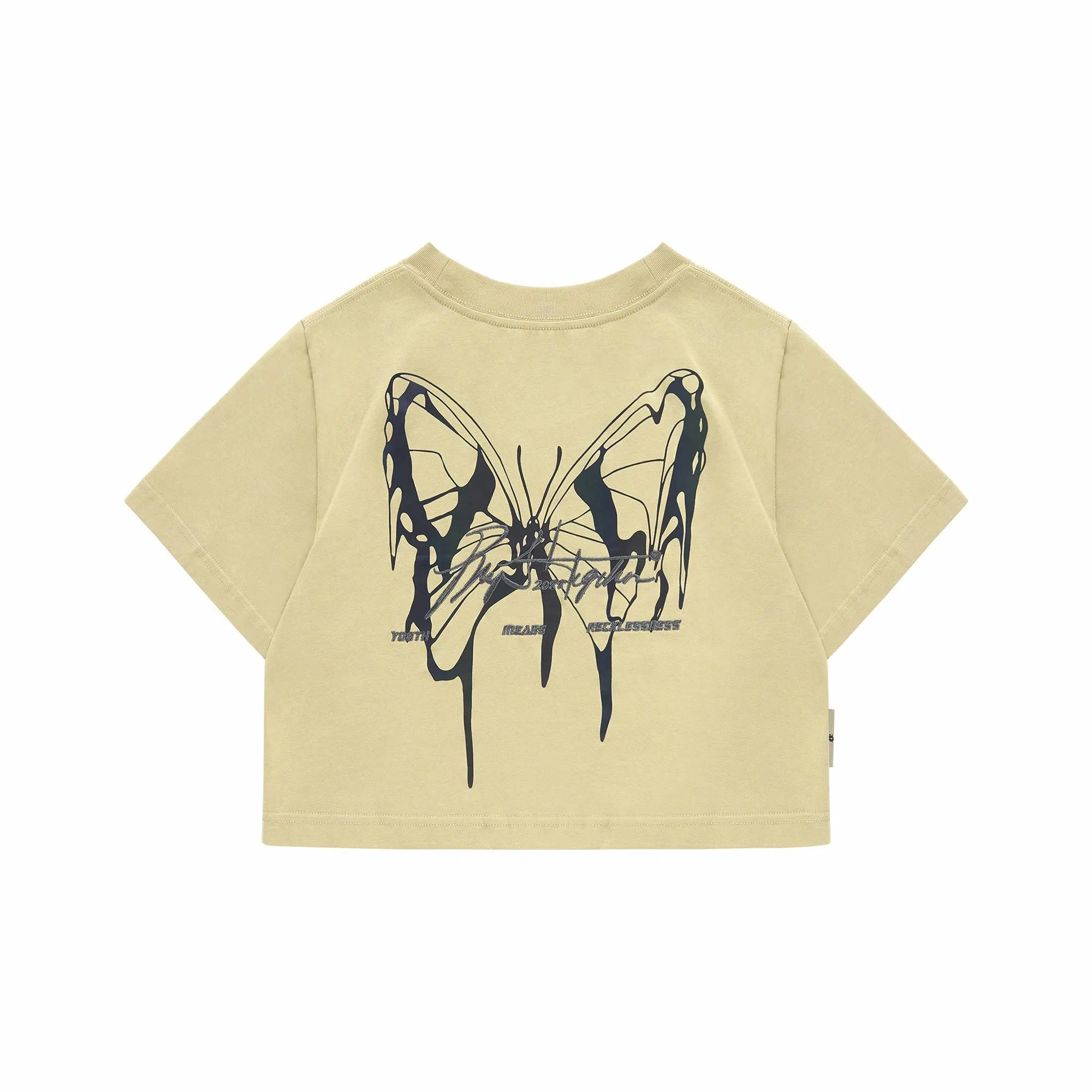 BJHG Gradient Reflective Butterfly T-Shirt