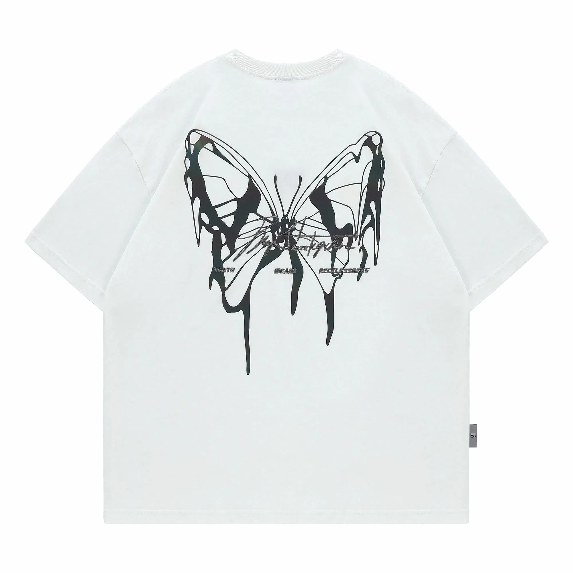BJHG Gradient Reflective Butterfly T-Shirt