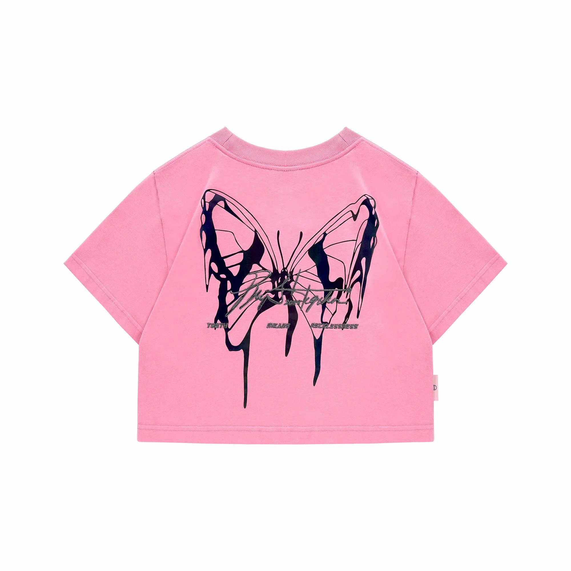 BJHG Gradient Reflective Butterfly T-Shirt