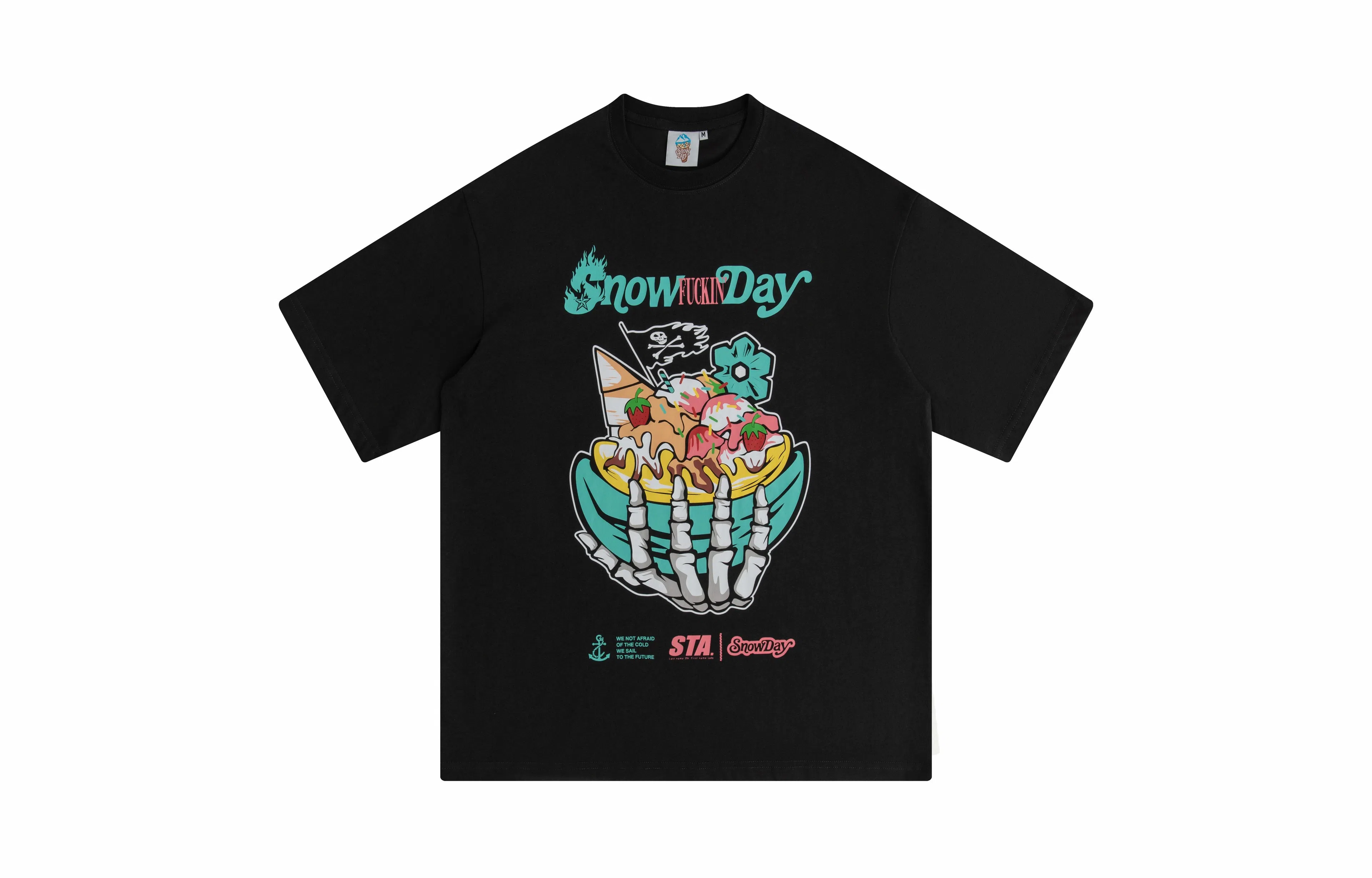 Snowday x STA Pirate Banana Boat T-Shirt Black