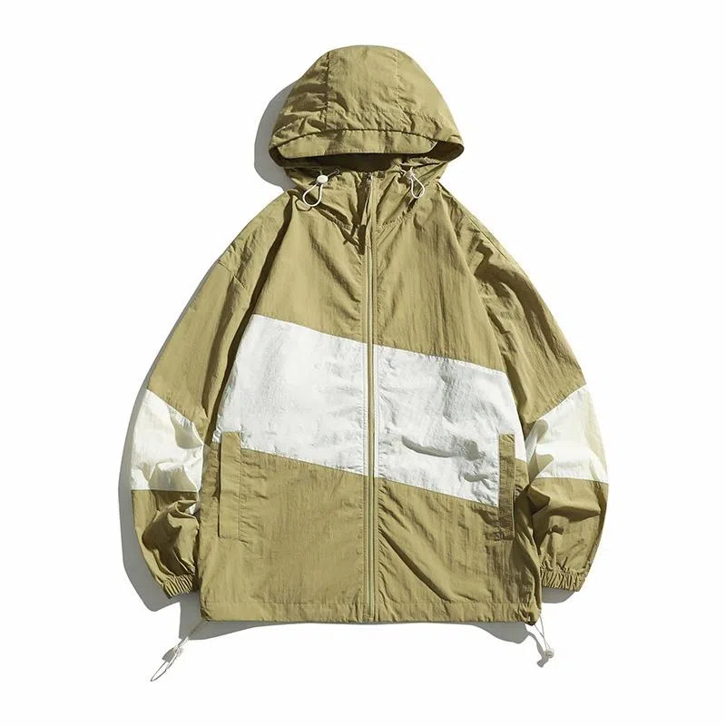 大白鲨 连帽时尚户外钓鱼服冰丝情侣皮肤防晒服 男款