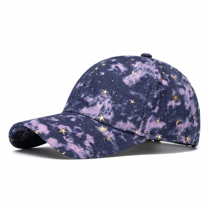 山一丸 韩版亮片破洞春夏户外遮阳帽时尚休闲百搭休闲 棉 鸭舌帽 男女同款情侣款