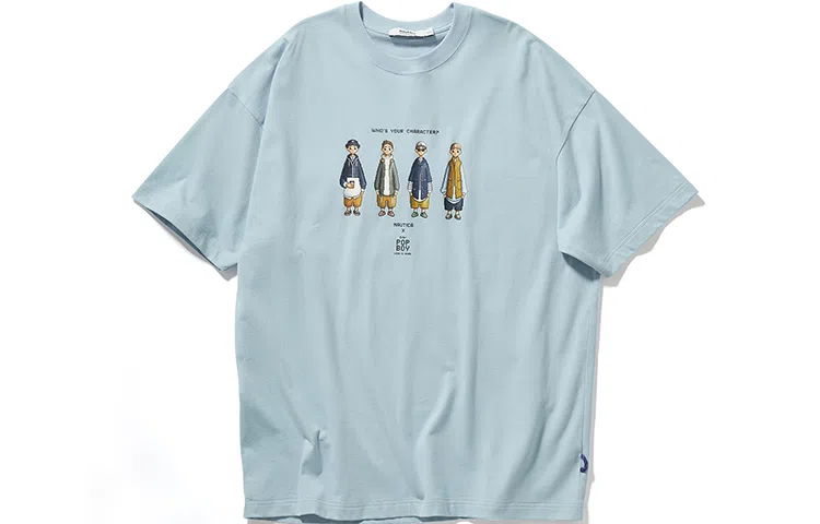 nautica white sail x POPBOY SS23 Logo T