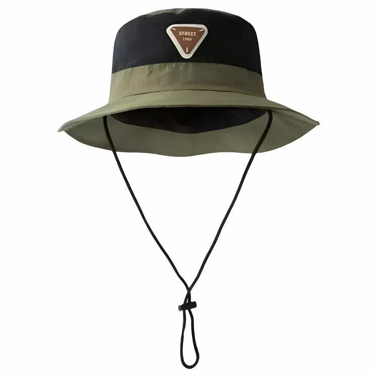 杨同学 可收纳 速干 防晒 防水 透气 登山 西部牛仔风 户外 防紫外线 遮阳 锦纶 渔夫帽 女款