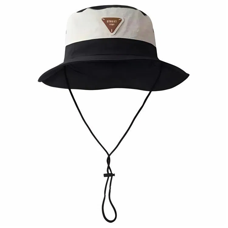 杨同学 可收纳 速干 防晒 防水 透气 登山 西部牛仔风 户外 防紫外线 遮阳 锦纶 渔夫帽 女款