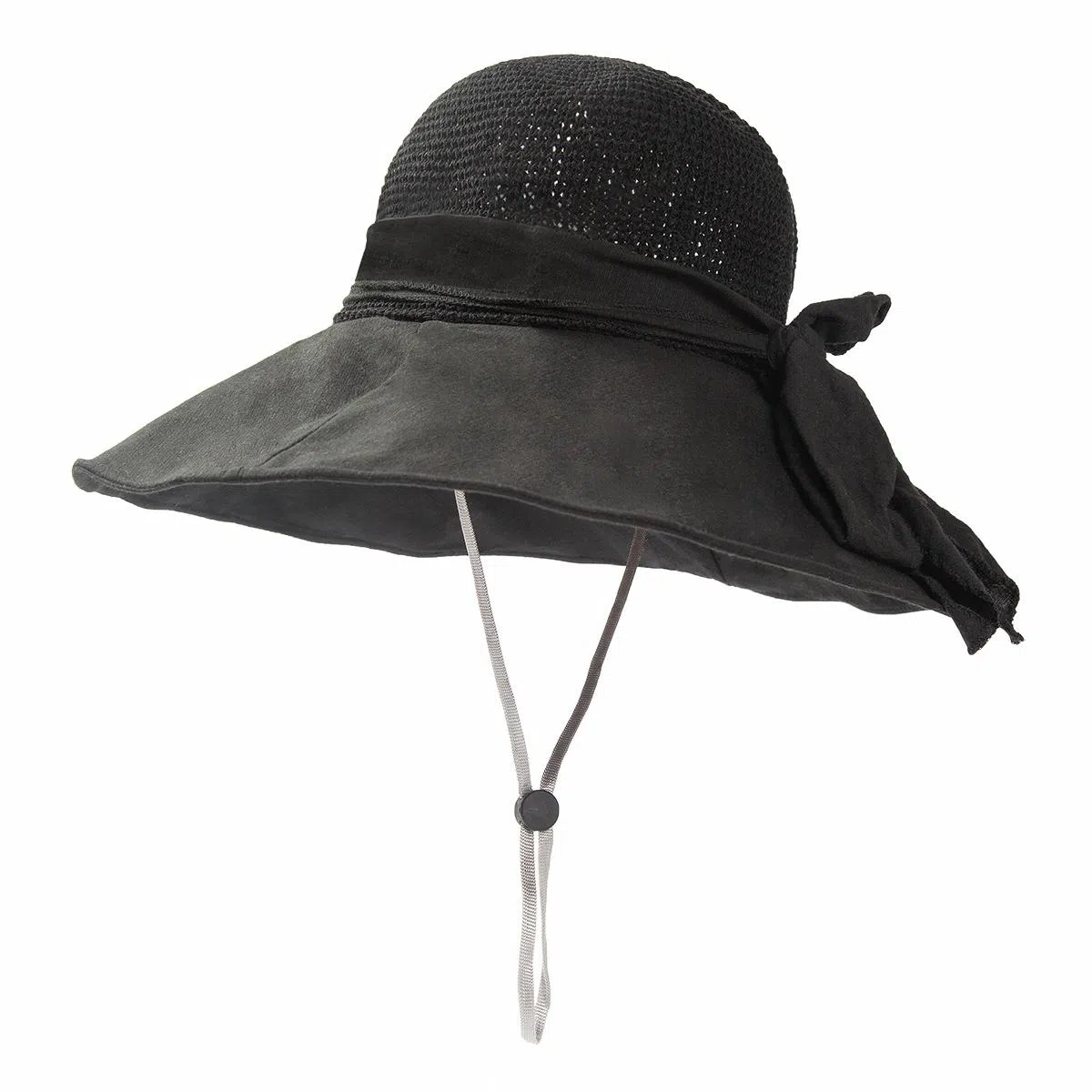 上海故事 飘带蝴蝶结遮阳草帽大帽檐防太阳帽子海报沙滩帽夏季透气帽子 聚酯纤维 防晒帽 女款