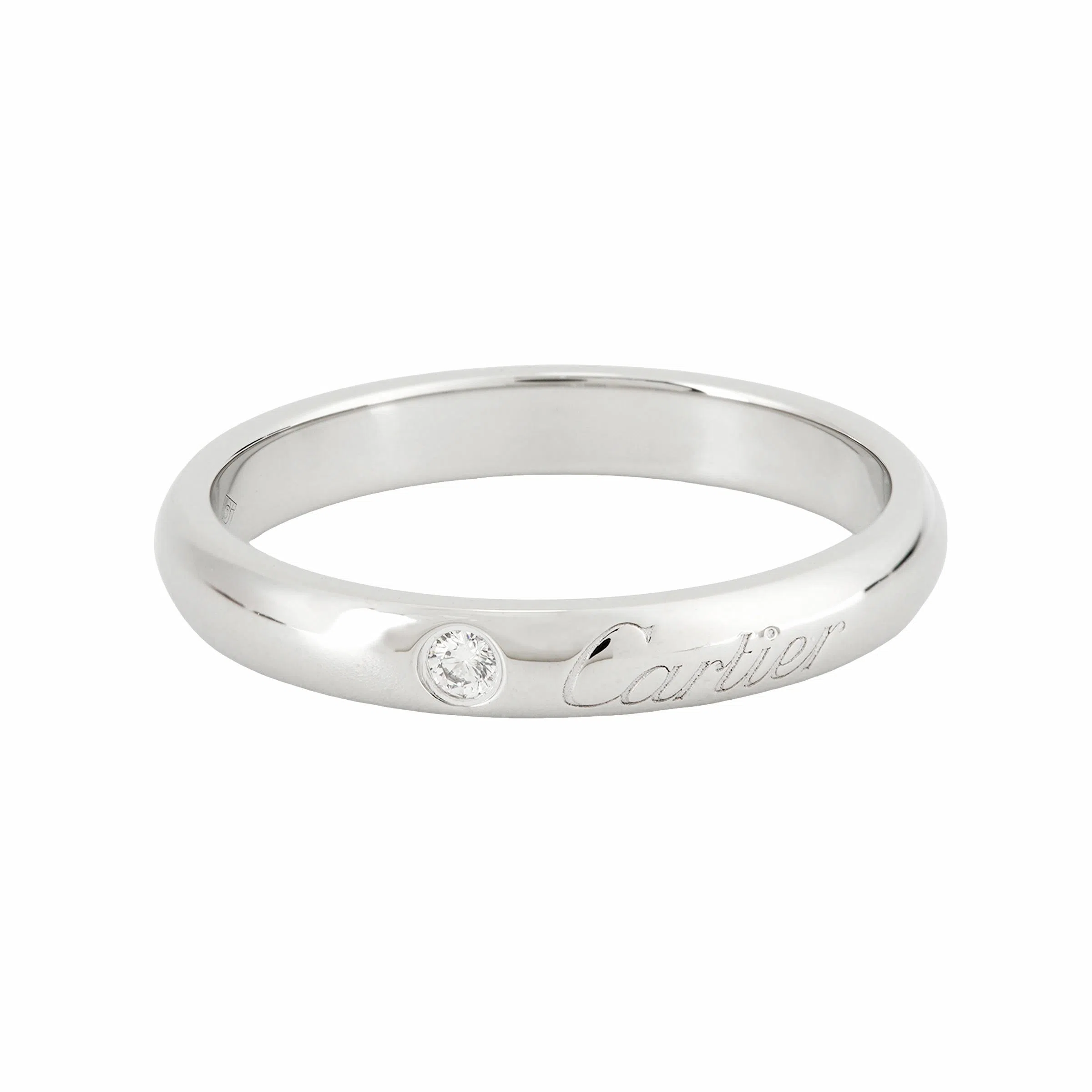 Cartier C de Cartier Wedding Band Platinum Diamond