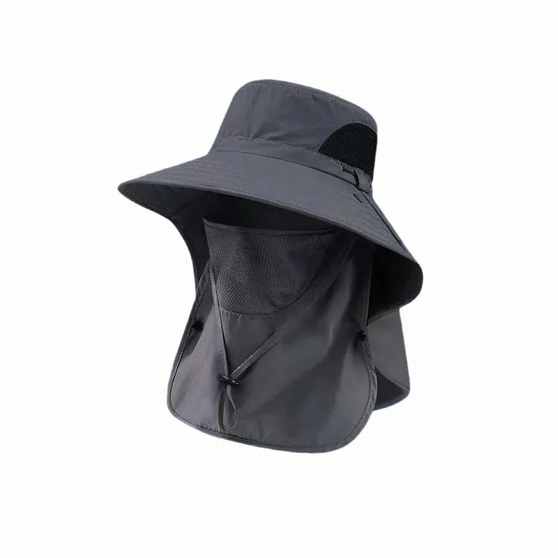 北极绒 户外可折叠 遮脸护颈透气防紫外线 潮流百搭遮阳防晒 聚酯纤维 渔夫帽 男女同款情侣款