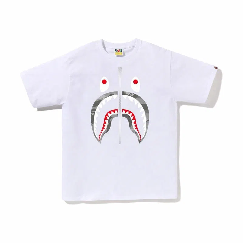 A BATHING APE Shark Camo Tee