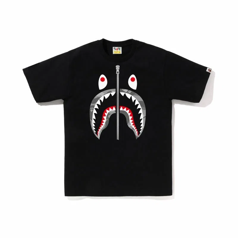 A BATHING APE Shark Camo Tee