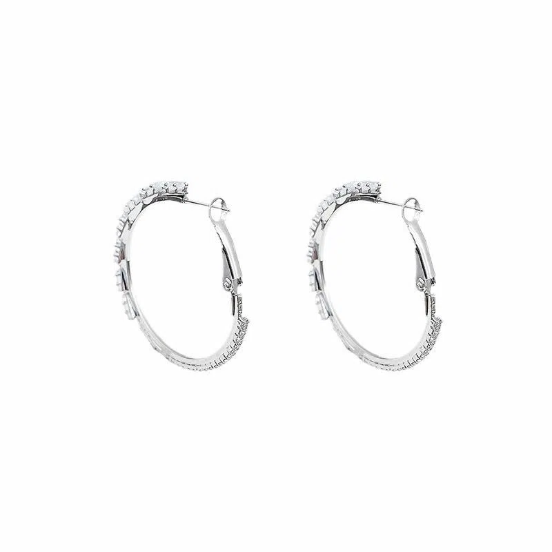 彤彤兔 轻奢圆圈冷淡风 合金 耳环 女款