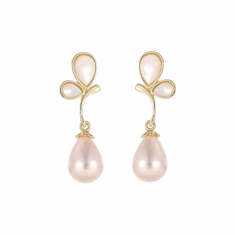 彤彤兔 复古轻奢珍珠 合金 耳环 女款