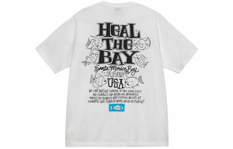 Stussy x Heal the Bay SS23 HEAL THE BAY OCEAN PIGMENT DYED TEE T