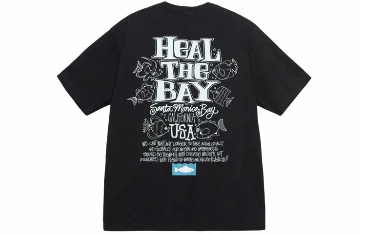 Stussy x Heal the Bay SS23 HEAL THE BAY OCEAN PIGMENT DYED TEE T