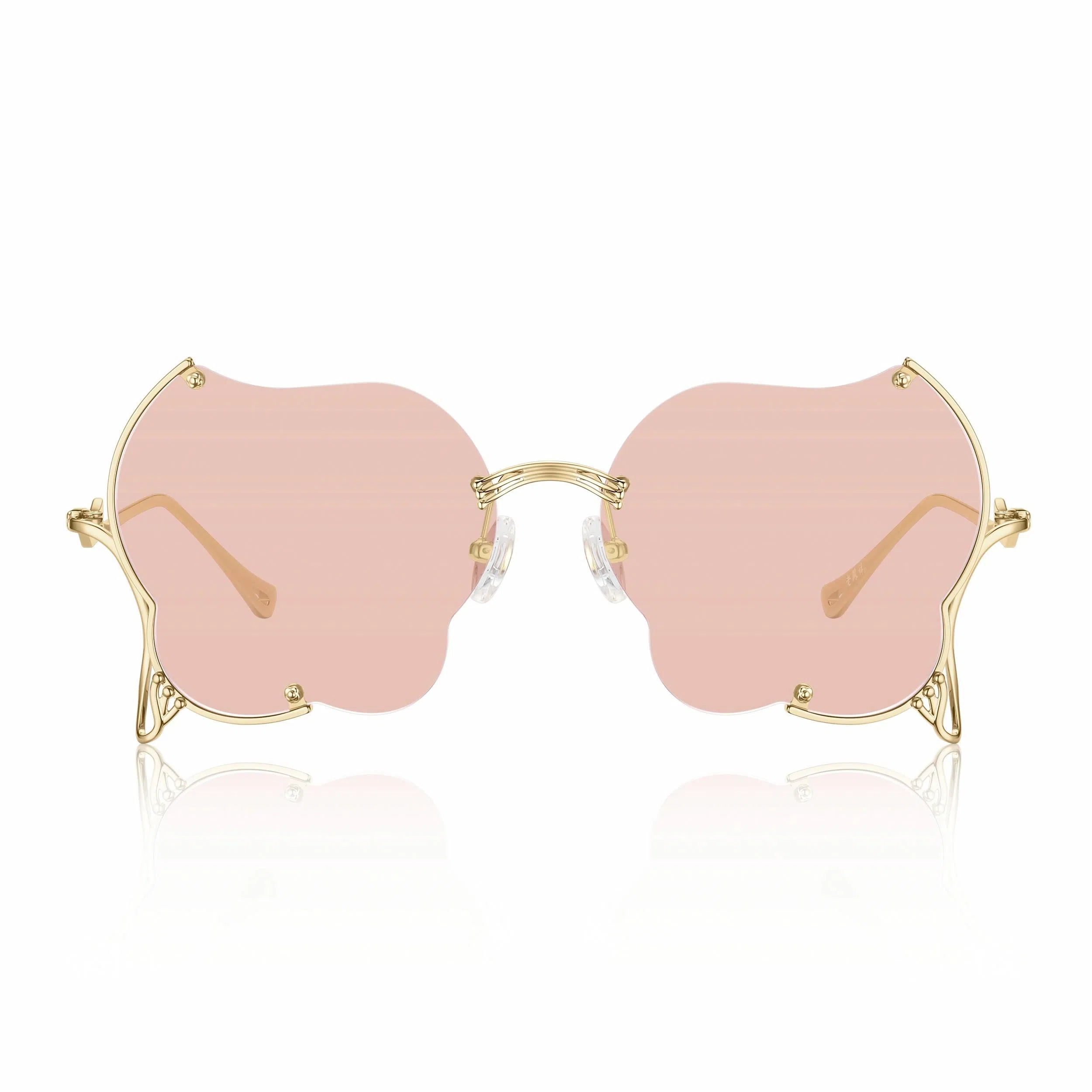 老凤祥 花语系列艺术 β钛 不规则形 太阳眼镜 女款