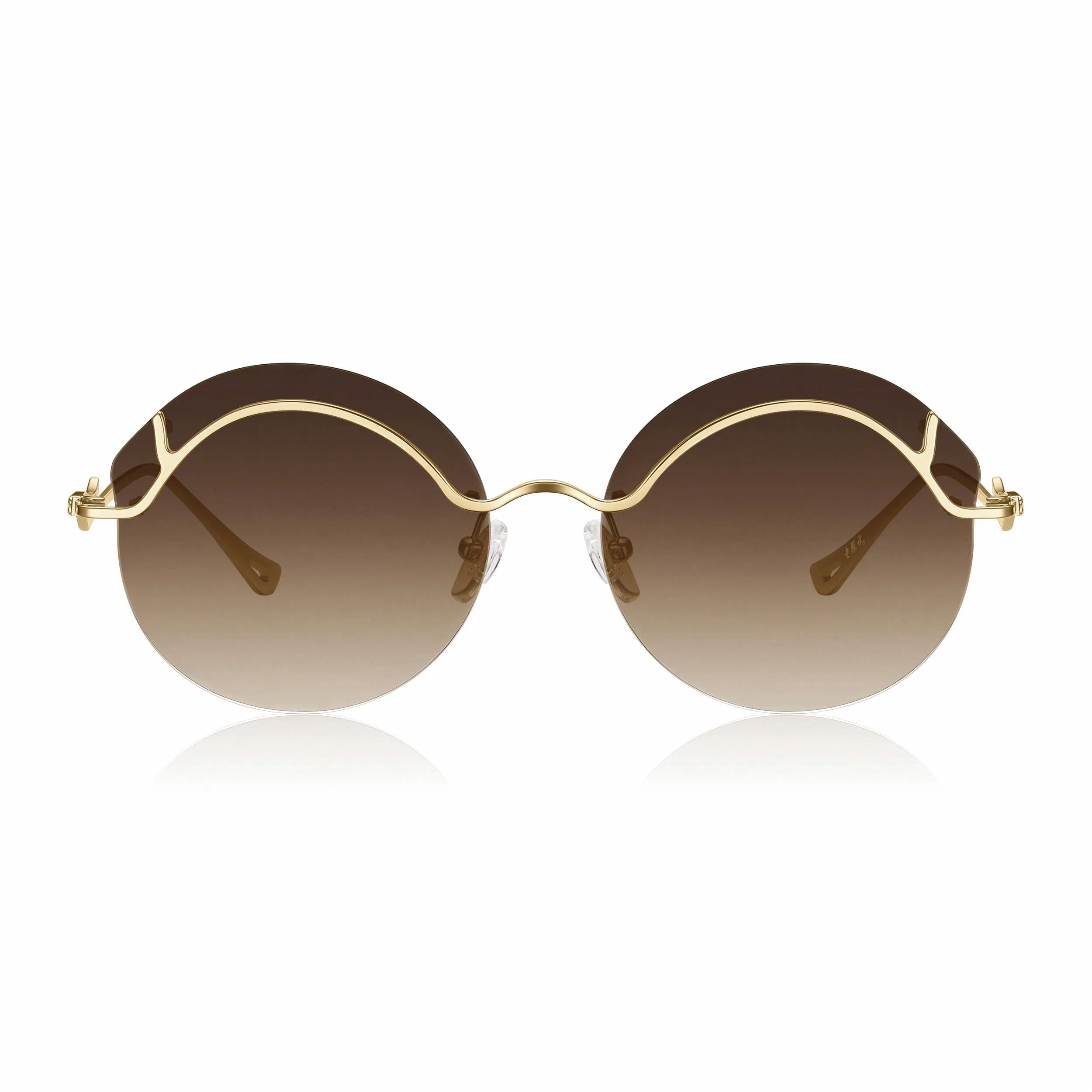 老凤祥 《花语》系列无框艺术 β钛 不规则形 太阳眼镜 女款