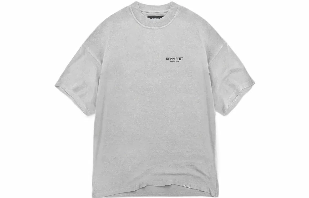 REPRESENT SS22 Logo Crewneck T-Shirt Grey