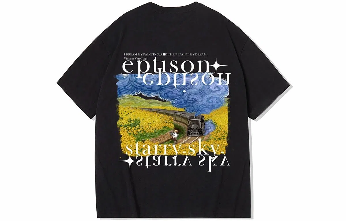 EPTISON SS23 Sunflower Letter Print Tee