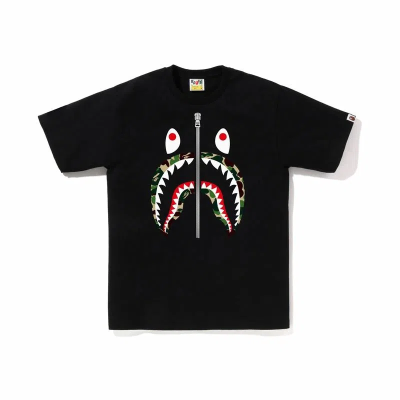 A BATHING APE SS23 Abc Camo Shark Tee