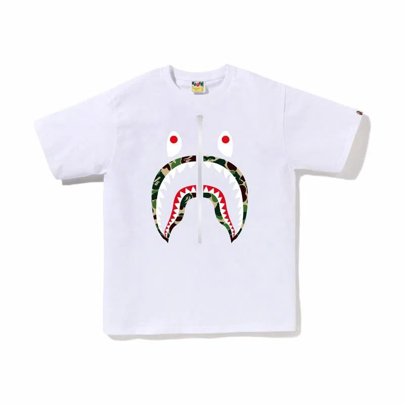 A BATHING APE SS23 Abc Camo Shark Tee