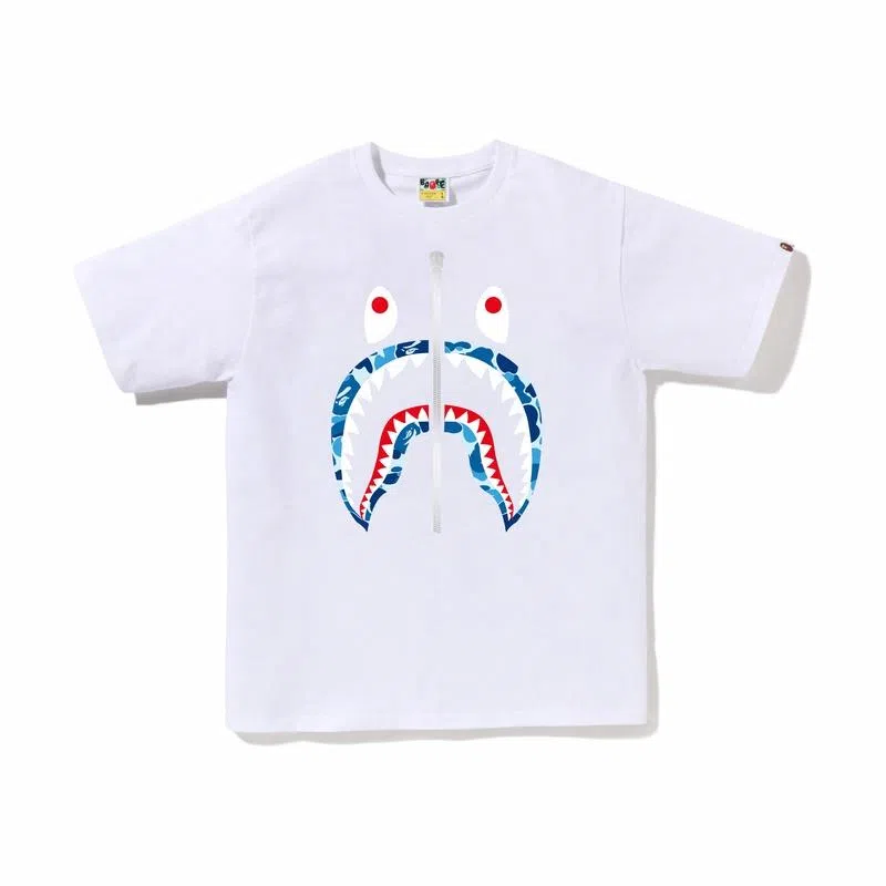 A BATHING APE SS23 Abc Camo Shark Tee