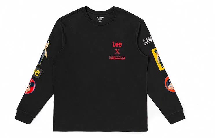 Lee X BE@RBRICK FW23 Long Sleeve Tee Black