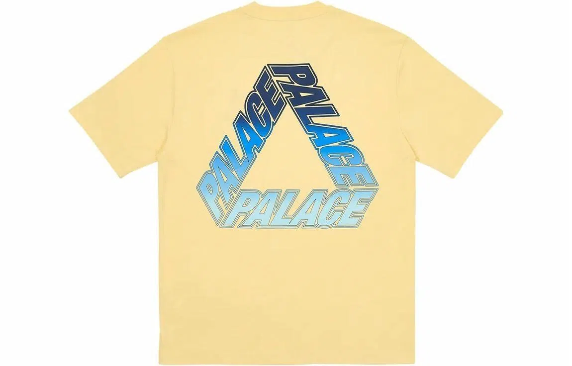 PALACE Rainbow Gradient T-Shirt Yellow