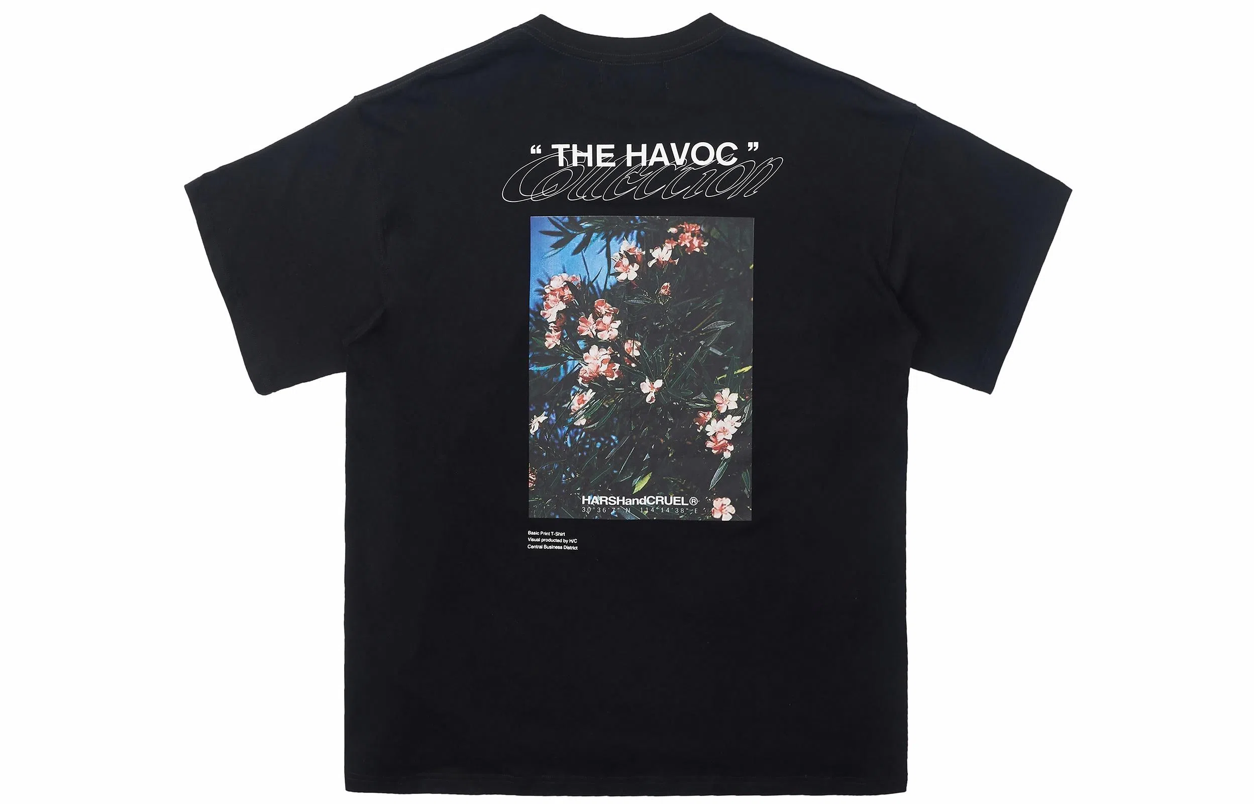 HARSH AND CRUEL Retro Street Print T-Shirt White