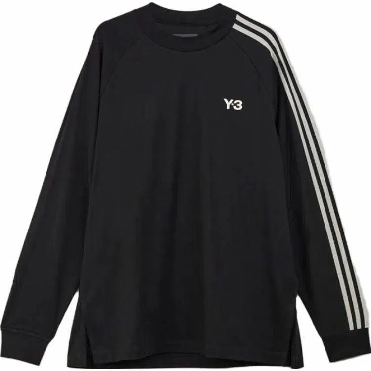 Y-3 Long Sleeve Logo Tee Black